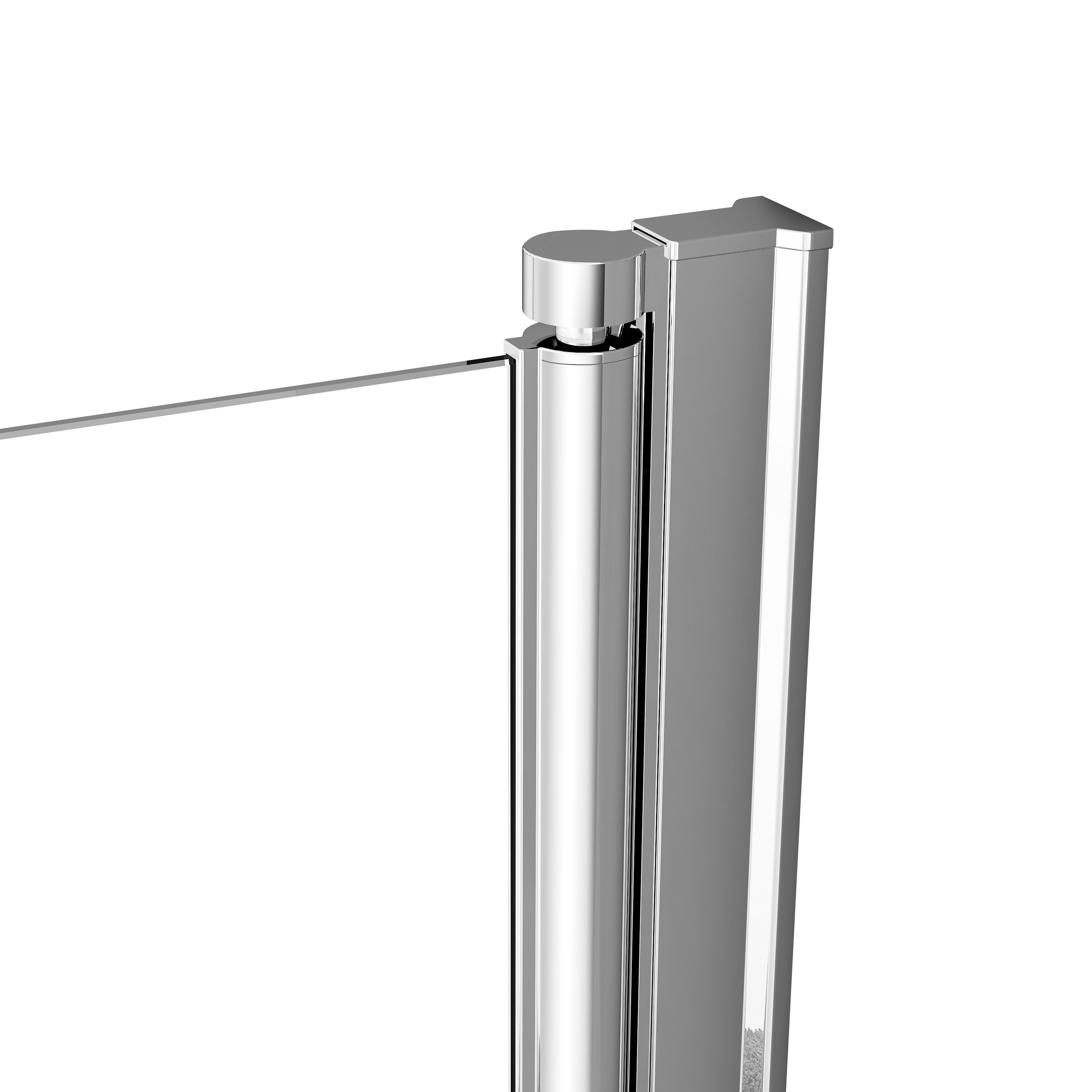 IMPTS Badewannenaufsatz, 6mm ESG Sicherheitsglas Nano Glas, Duschwand für Badewanne 2 TLG. Faltwand Duschtrennwand