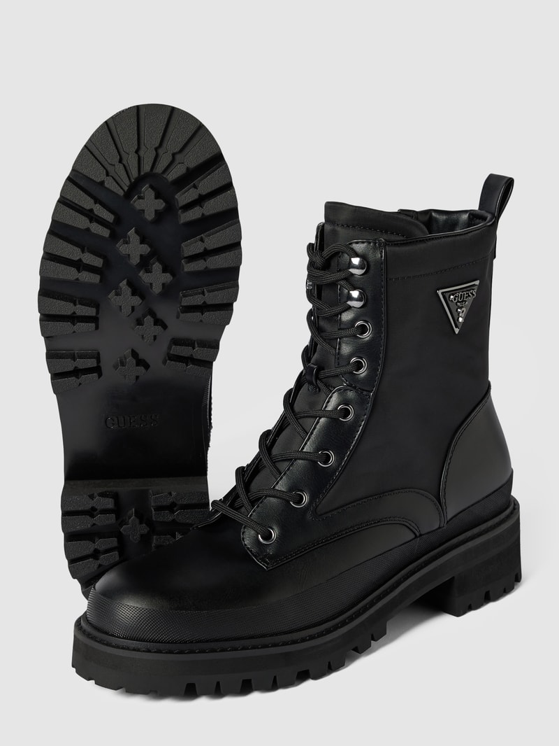 Boots in Leder-Optik Modell 'BADA' in schwarz