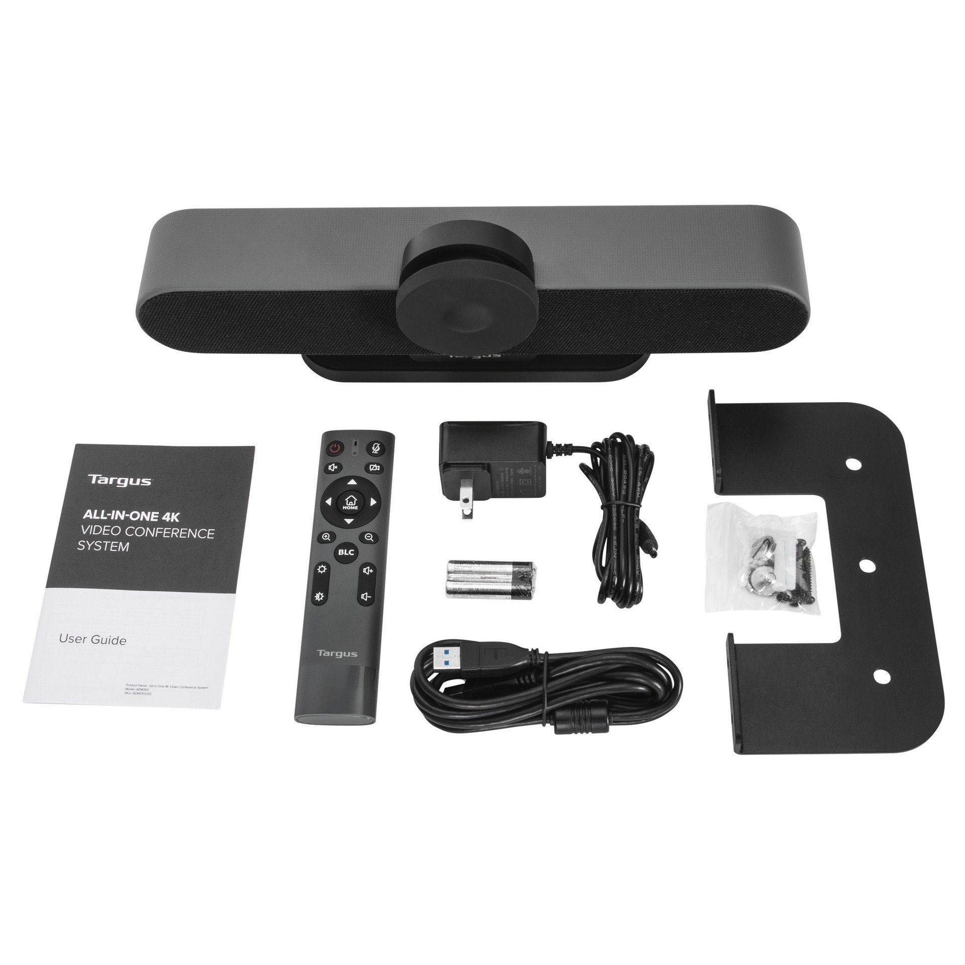 Targus All-in-One 4K Conference System Webcam (4K Ultra HD, Mit EU Netzteil)