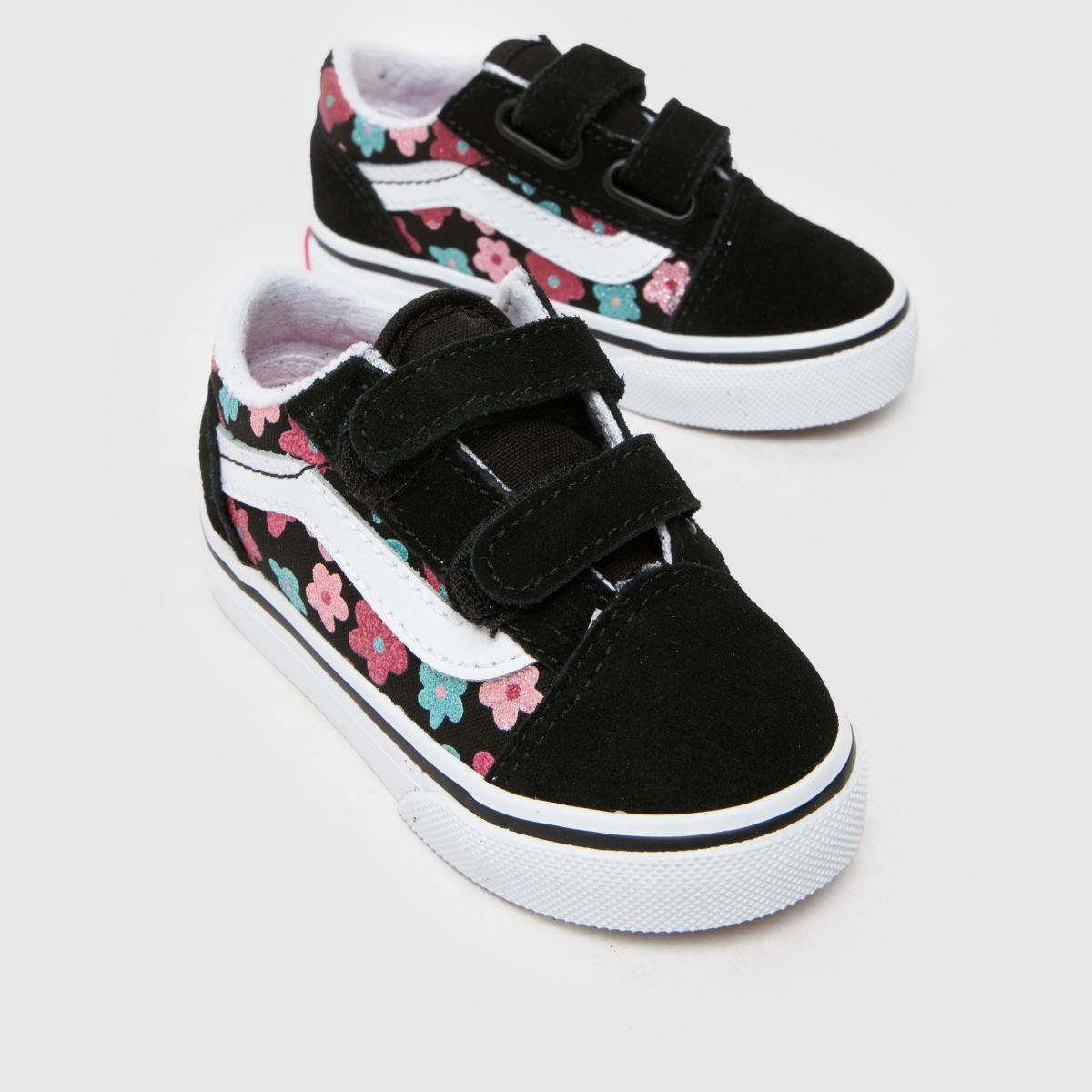 Vans fekete multifunkciós Old Skool V Csillámos Lány Kisgyermek Tornacipő