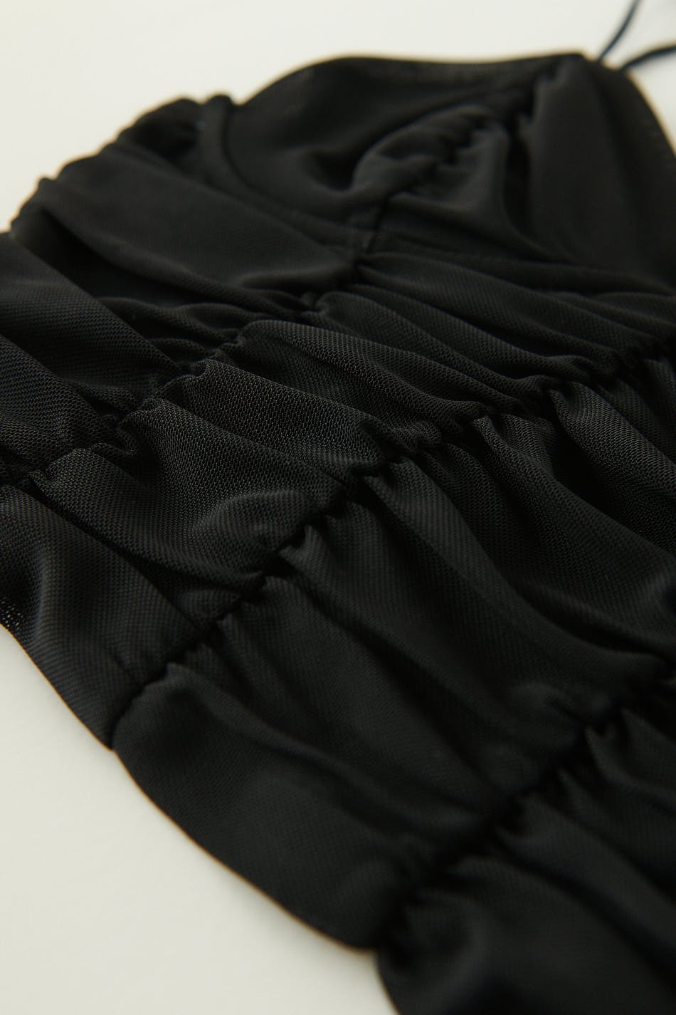 Ruched mesh top
