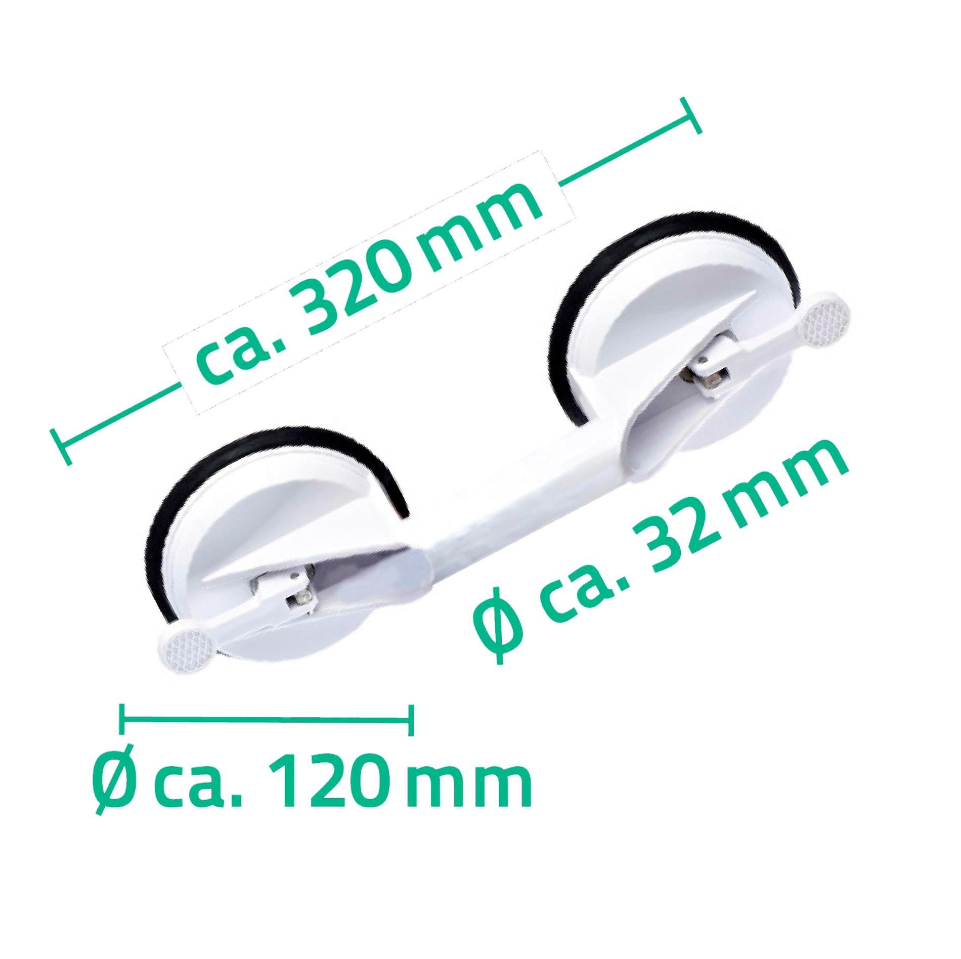 Ridder Haltegriff Premium, belastbar bis 100 kg, mit Saugnäpfen