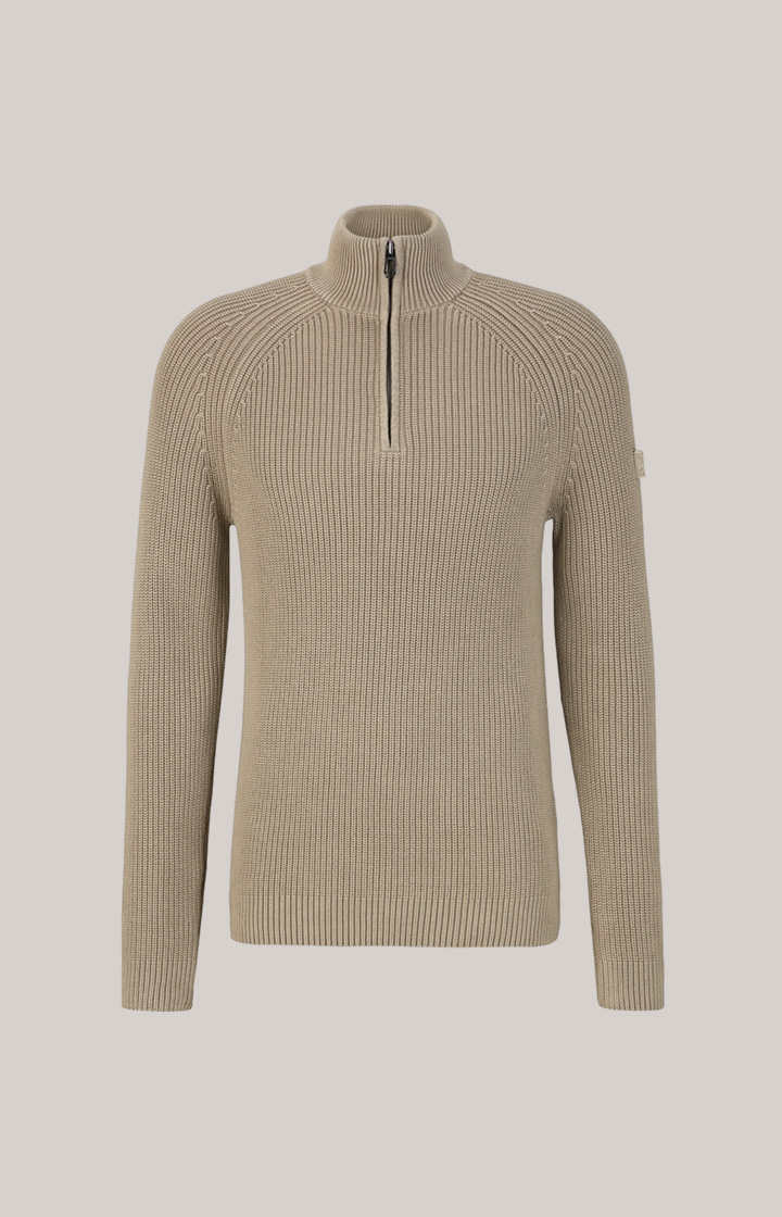 Baumwoll-Pullover Henricus in Beige
