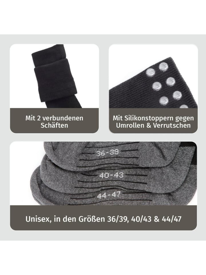 Socklaender Funktions-Socke mit Doppelschaft - Größe 36-39 Wandern Arbeit günstig kaufen onesize