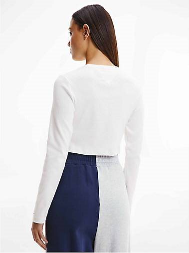 TOMMY-JEANS Damen Langarmshirt