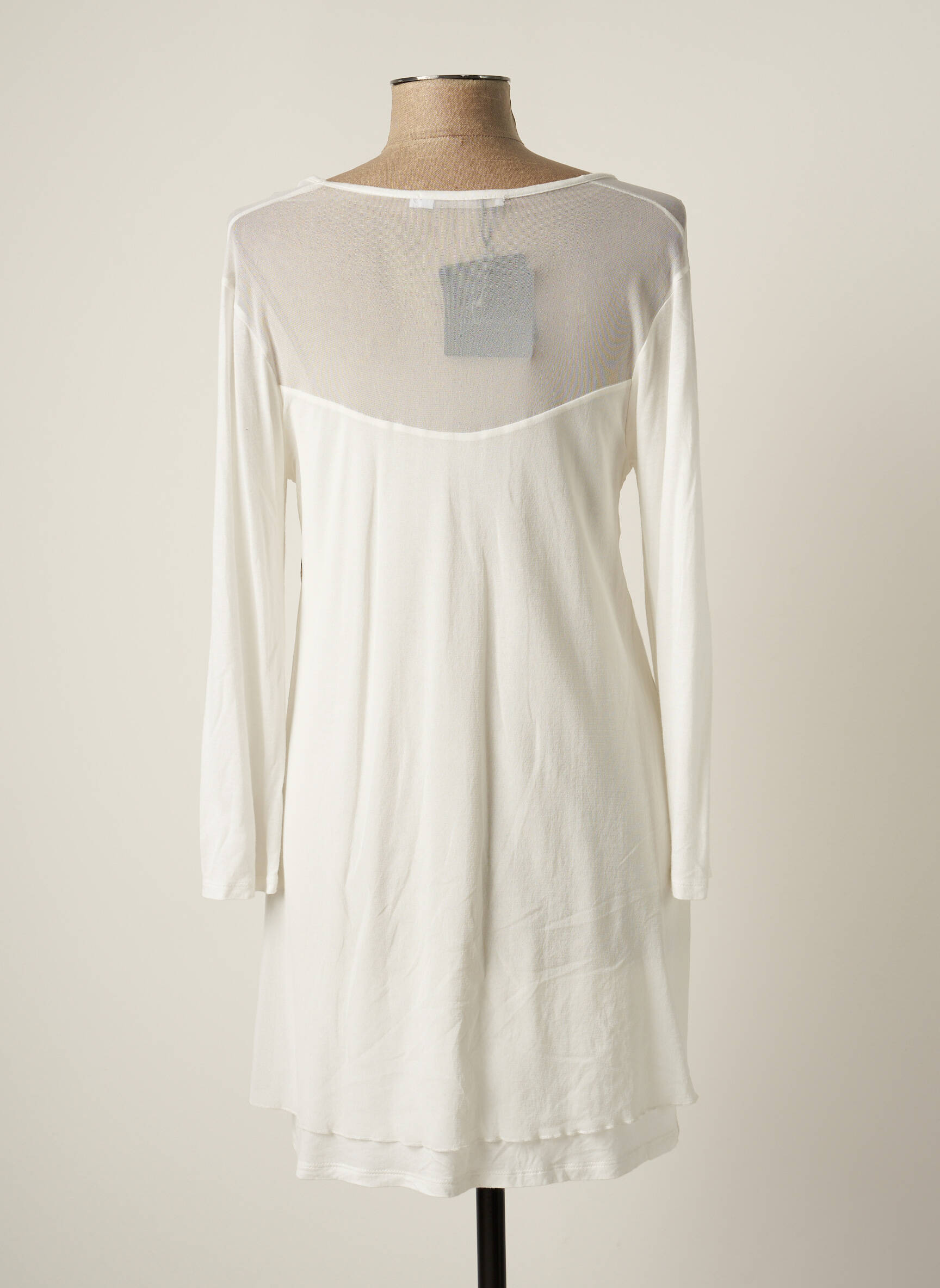 Lauren Vidal Tuniquemanchelongue Femme couleur beige