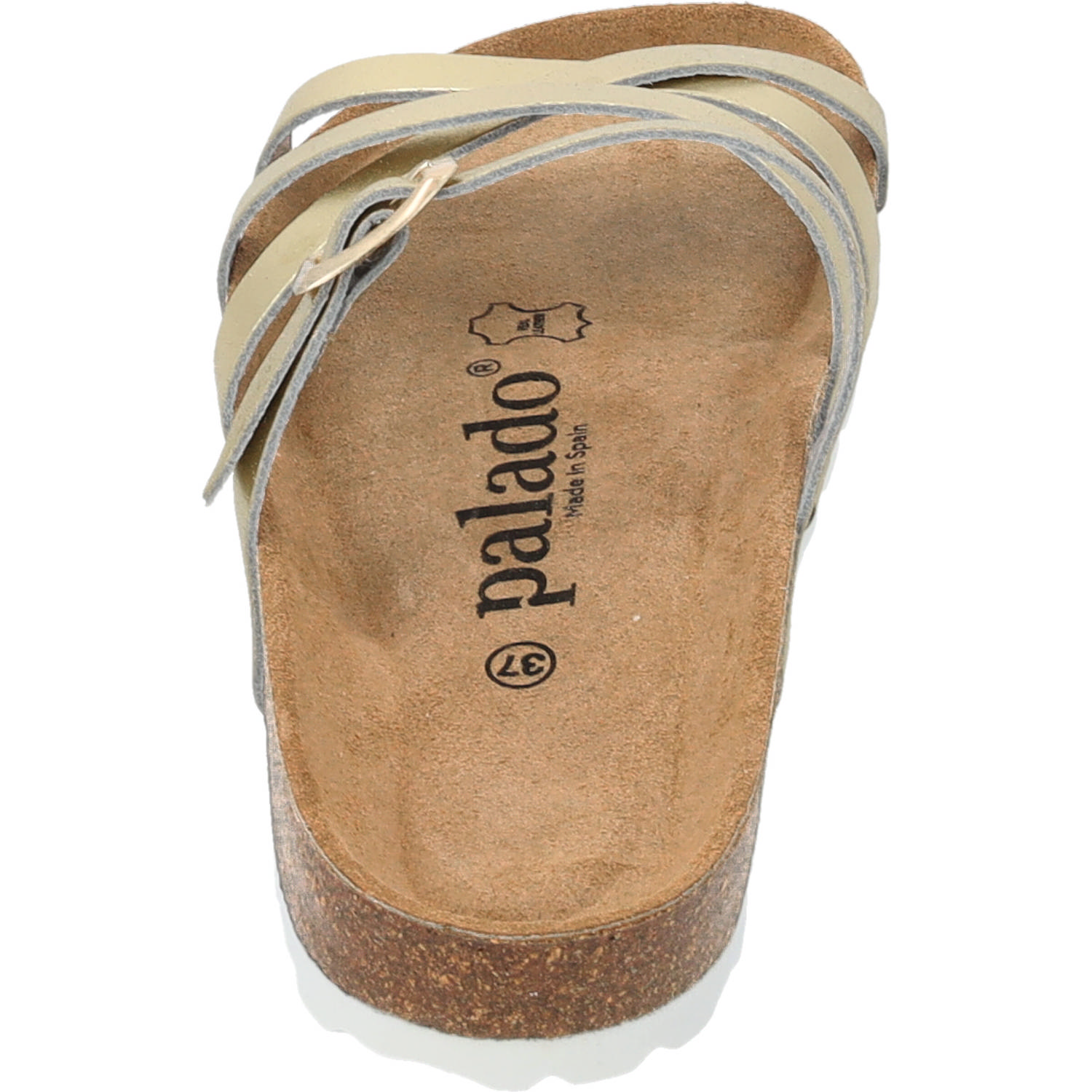 Palado Cruisi Premium Leather, Pantoletten, Damen, Gold Metallic