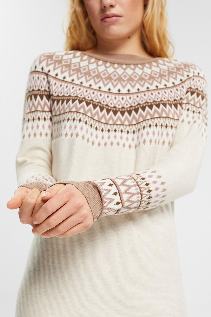 Strickkleid mit Jacquardmuster