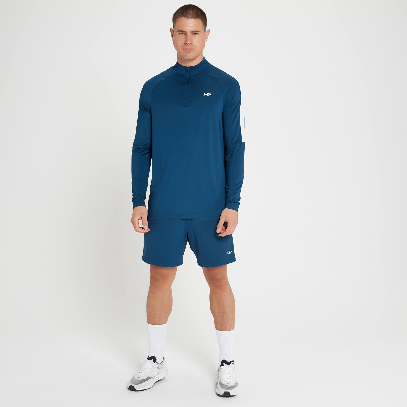 Haut à fermeture éclair ¼ MP Tempo pour hommes – Bleu intense