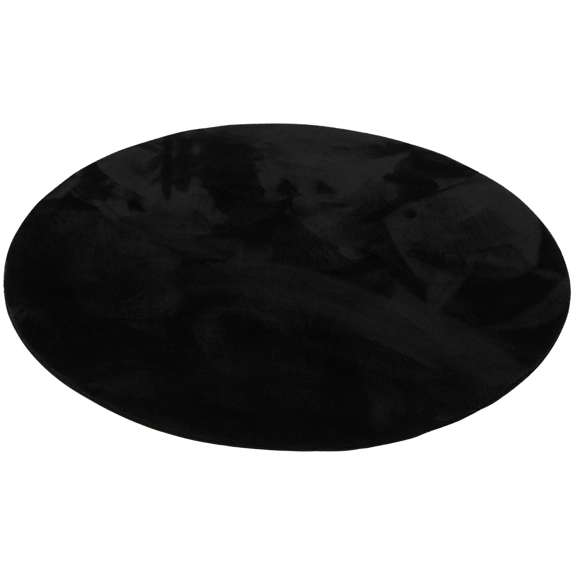 Fellteppich Luxus Super Soft Fellteppich Pearl Rund, Pergamon, Rund, Höhe: 19 mm