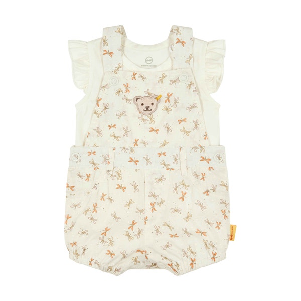 Set Hose + T-Shirt kurzarm, beige für Mädchen
