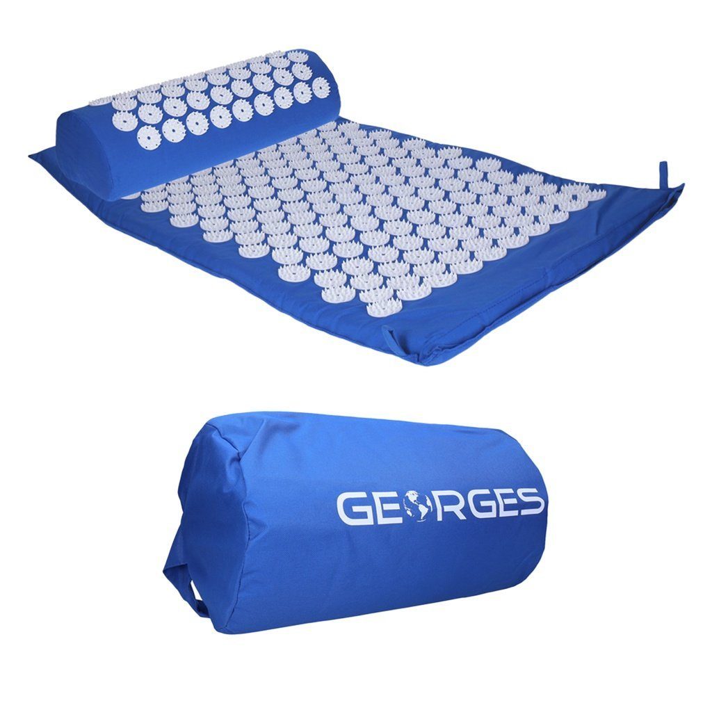 TP Akupressurmatte Akupressurmatte mit Kissen 75x44cm Blau