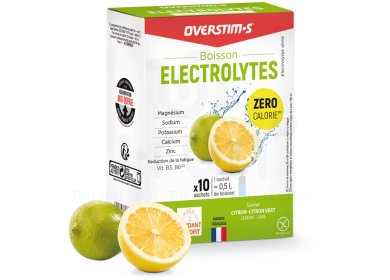 OVERSTIMS Boisson Électrolytes 80 g - Citron - Citron Vert