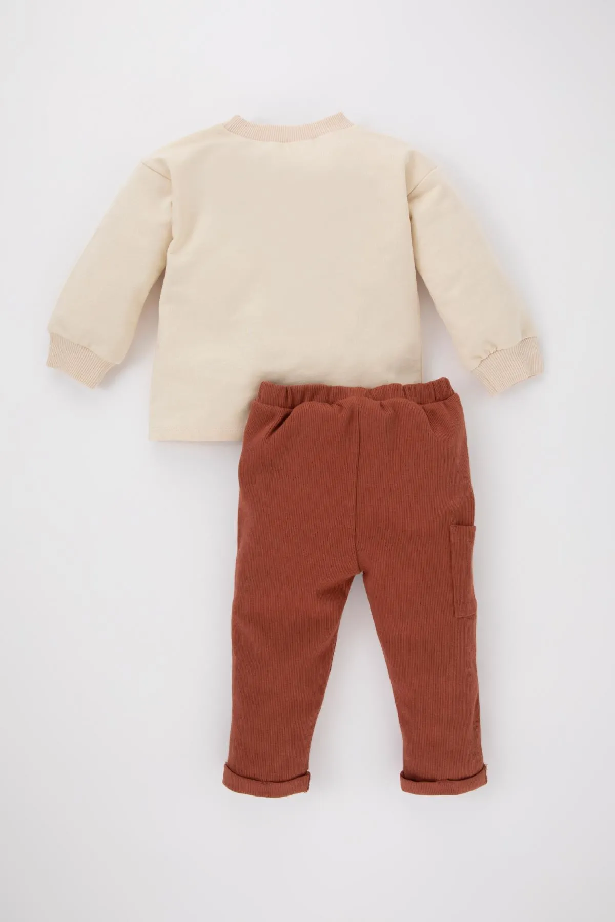 DeFacto  Bedrucktes Sweatshirt-Trainingsanzug-Unterteil für Babys, 2-teiliges Set