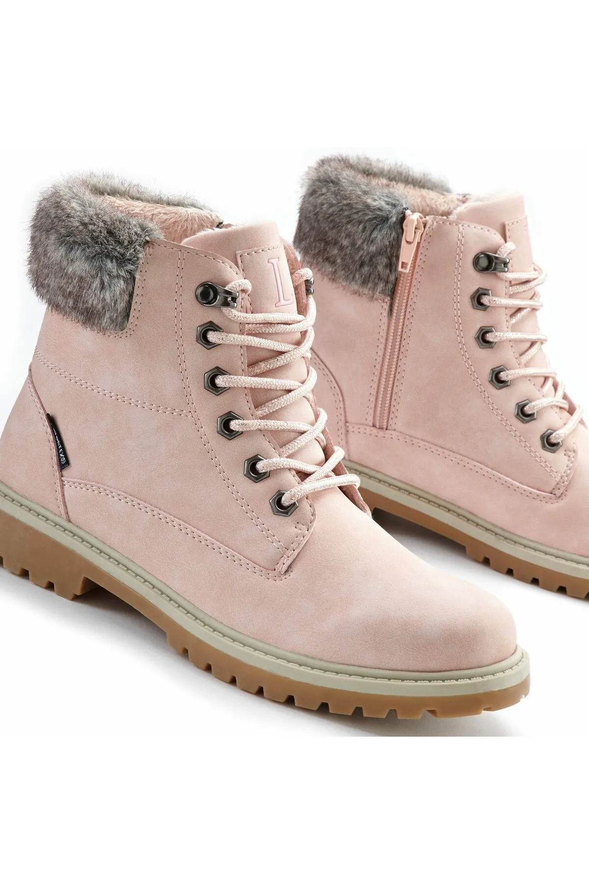 LASCANA  Stiefelette - Rosa - Flacher Absatz