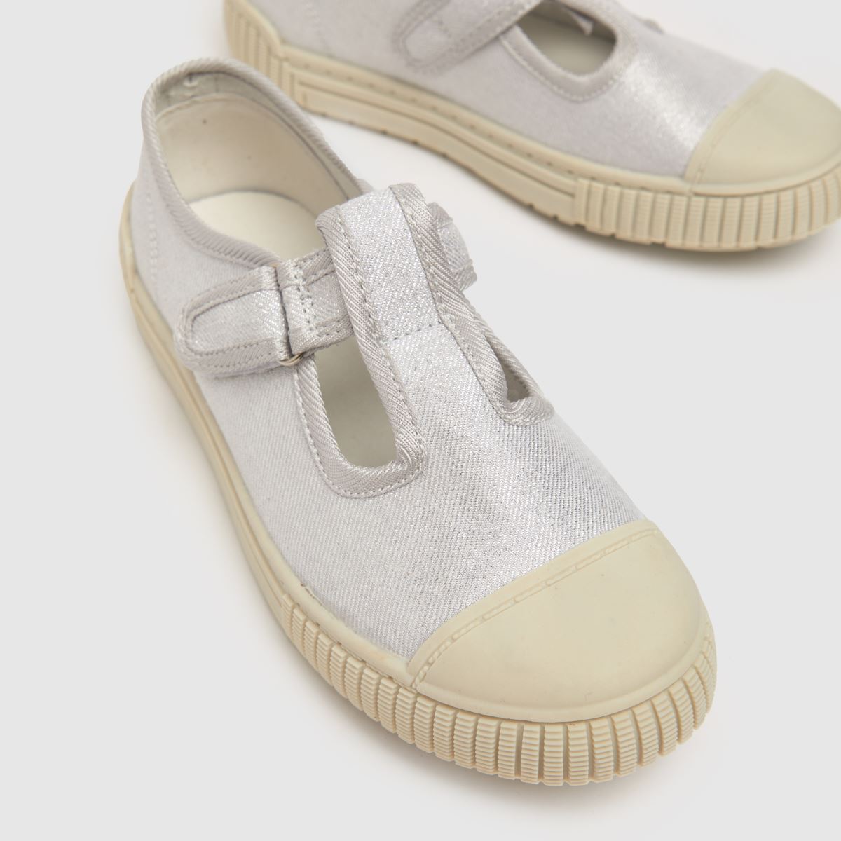 schuh silverfärgade totalglitteriga sneakers för flickor och juniorer