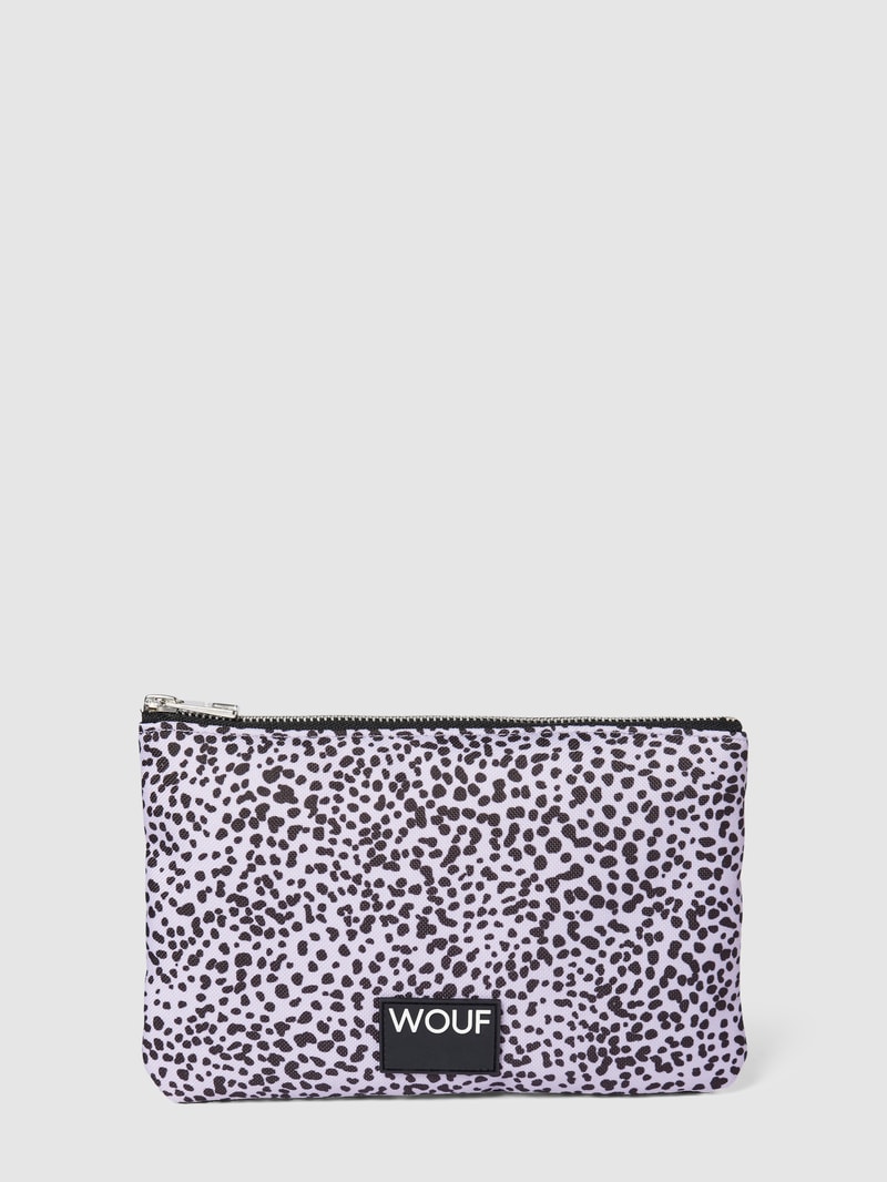 Pouch mit Allover-Muster Modell 'Julia' in lila