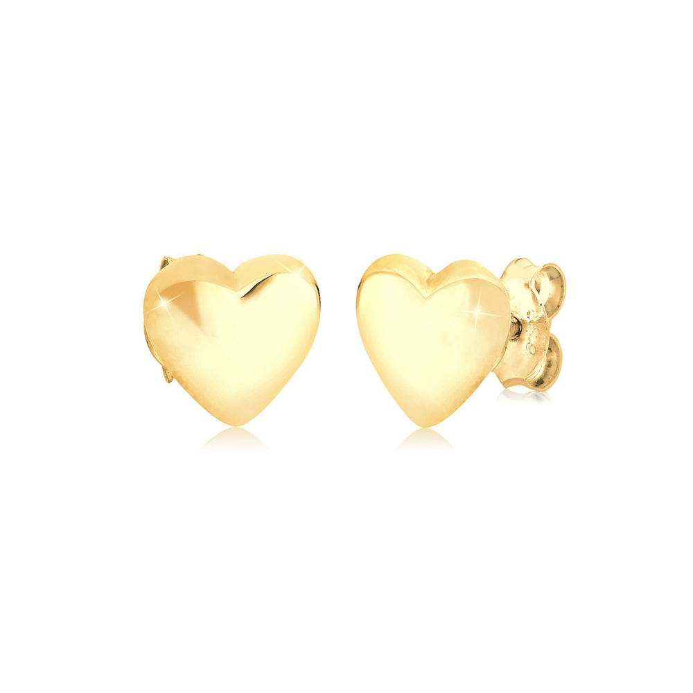 Elli Elli Boucles d'Oreilles Femme Boucles d'Oreilles Tendance Coeur Motif en 925 Ster Boucles d'oreilles