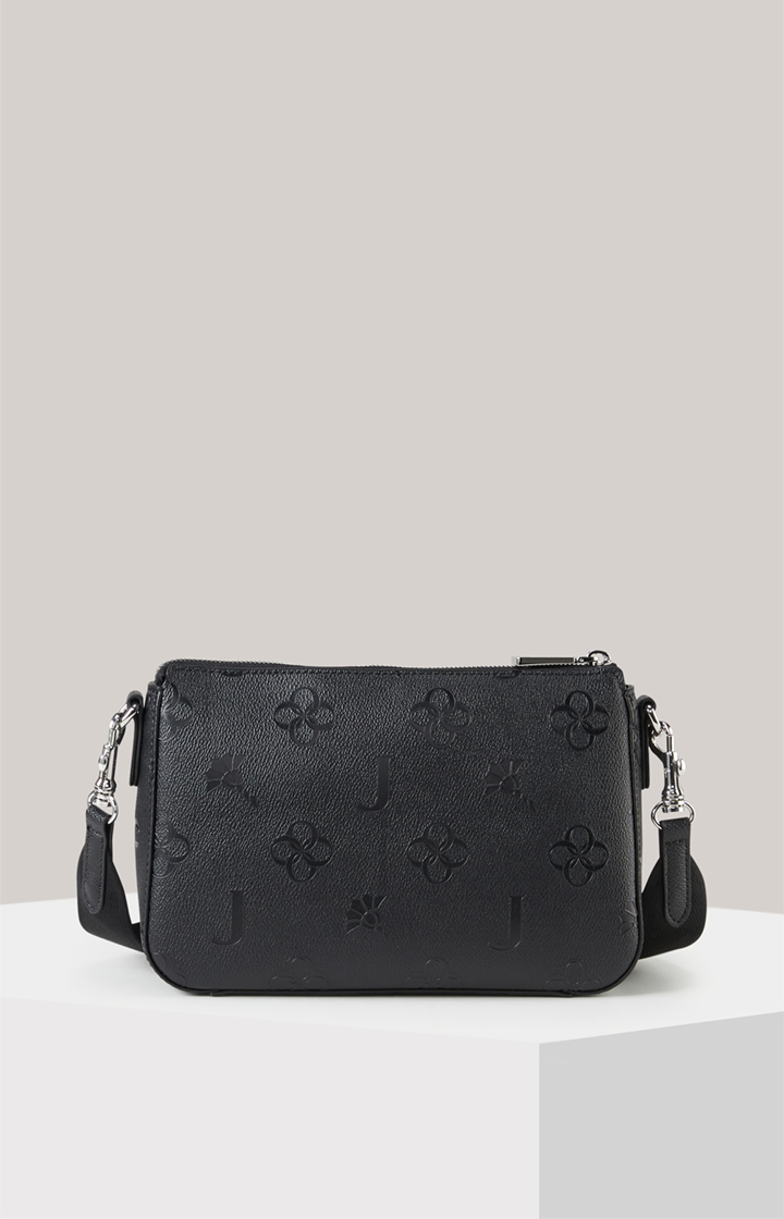 Schultertasche Decoro Stampa Jasmina in Schwarz