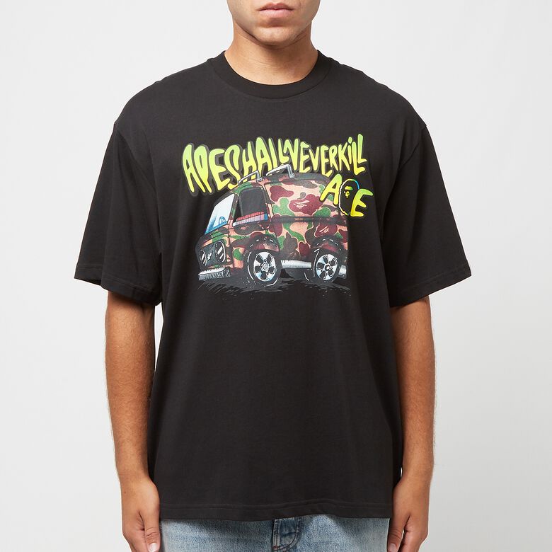 A Bathing Ape Car Graphic Tee M Black