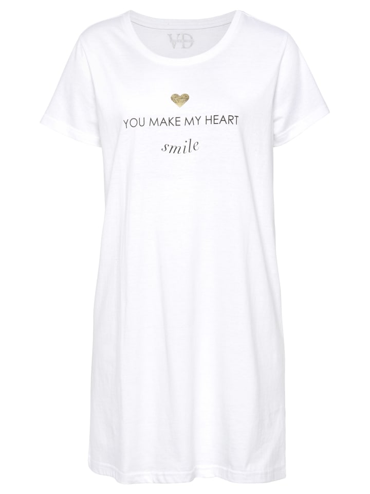 VIVANCE DREAMS Sleepshirt in weiß günstig kaufen