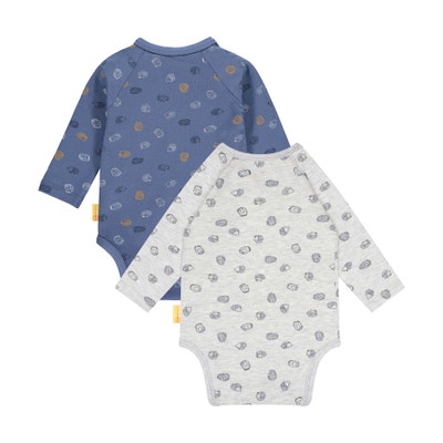 Body langarm 2er Pack, mittelblau für Jungs