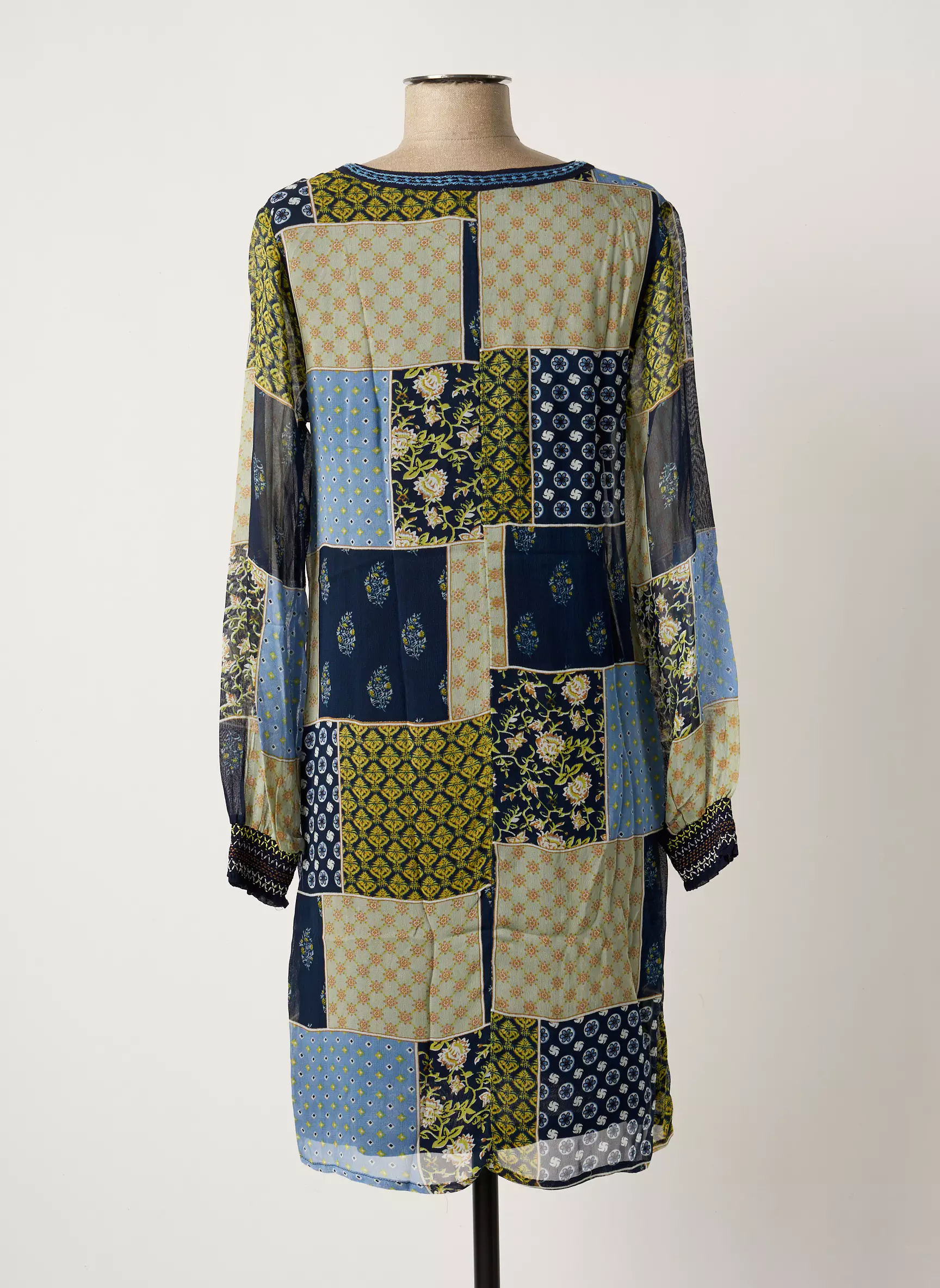 Cream Robes Mi Longues Femme couleur bleu