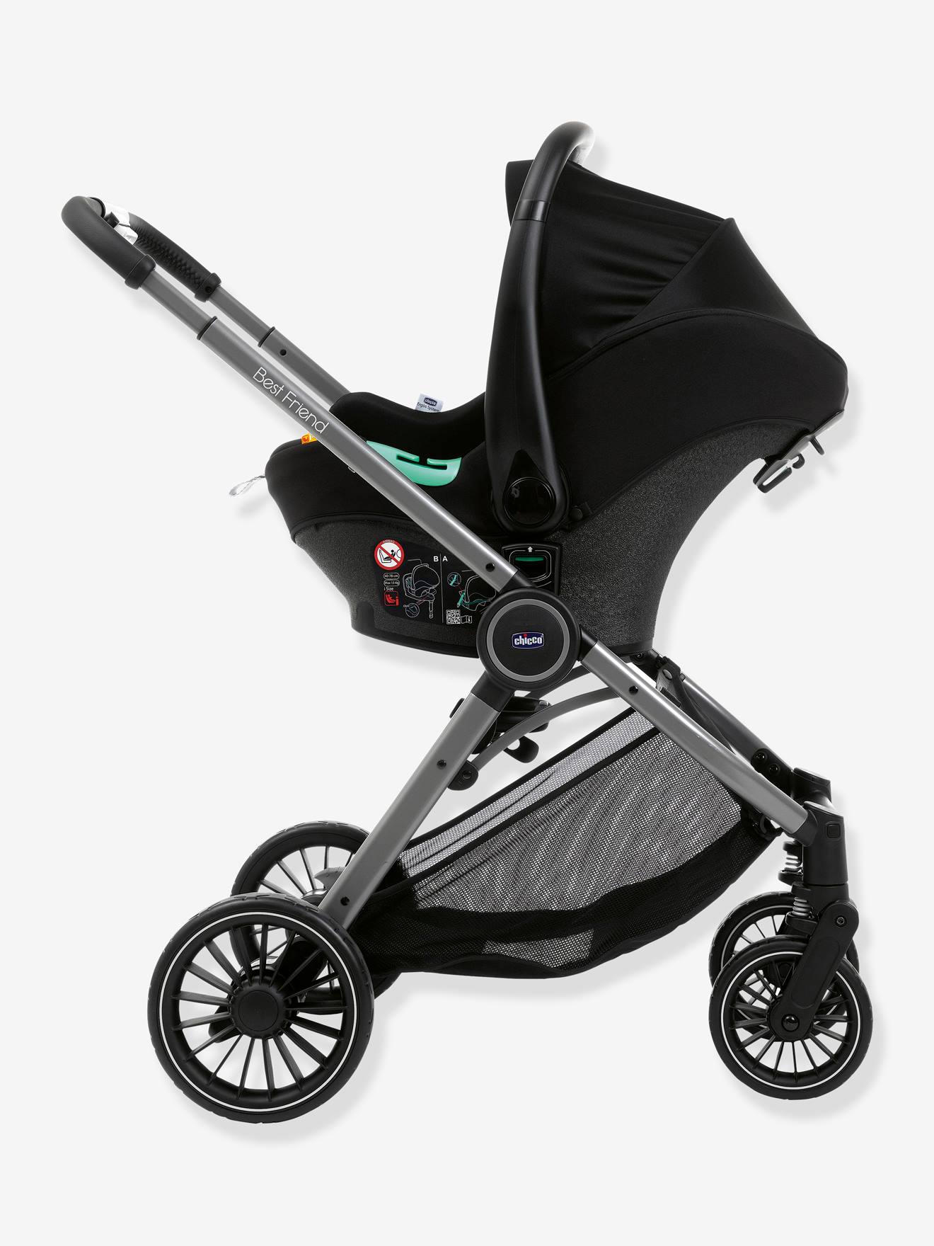 Combiné Trio Best Friend Pro Comfort i-Size CHICCO pirate black