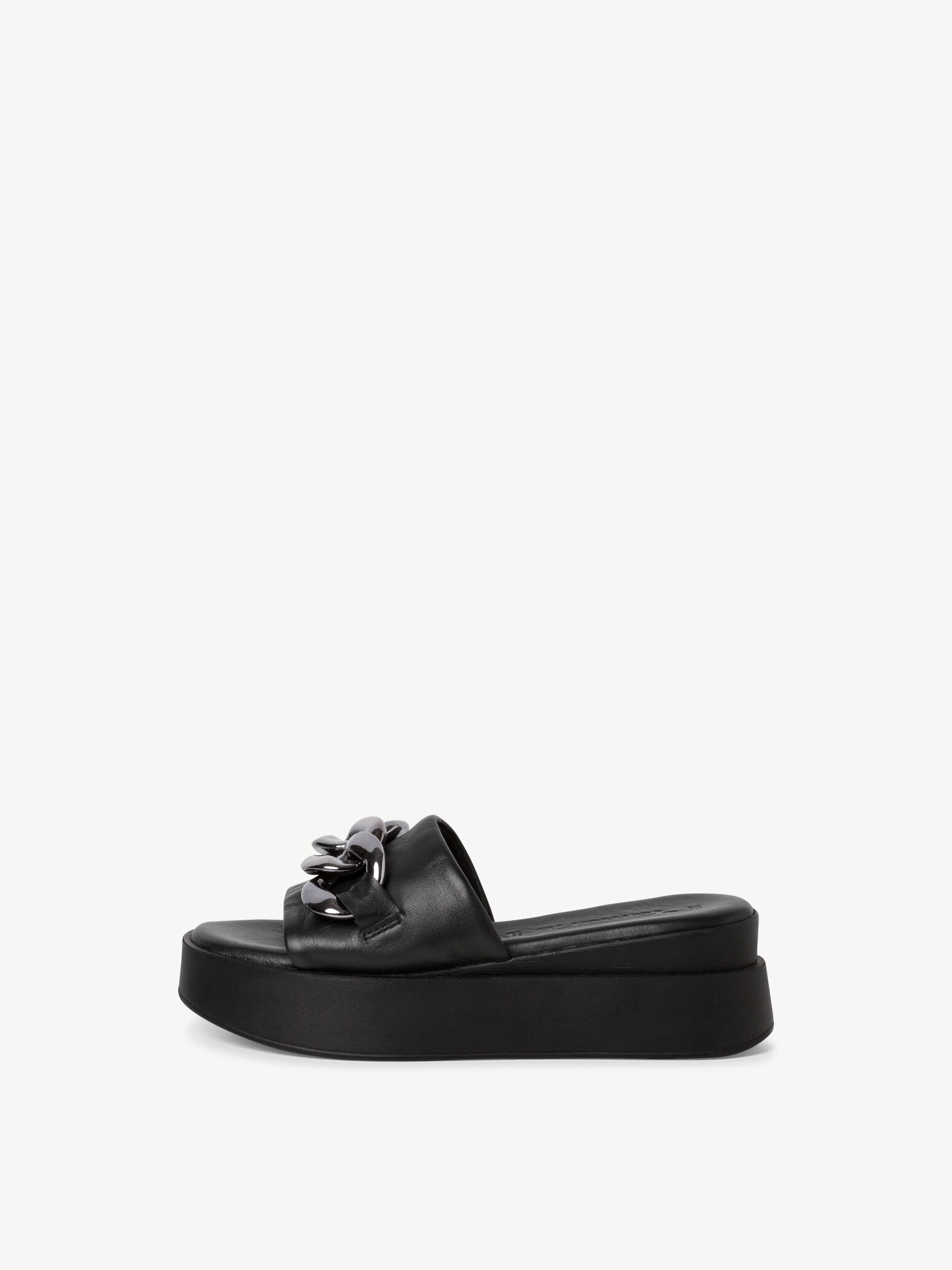 Mule en cuir - noir