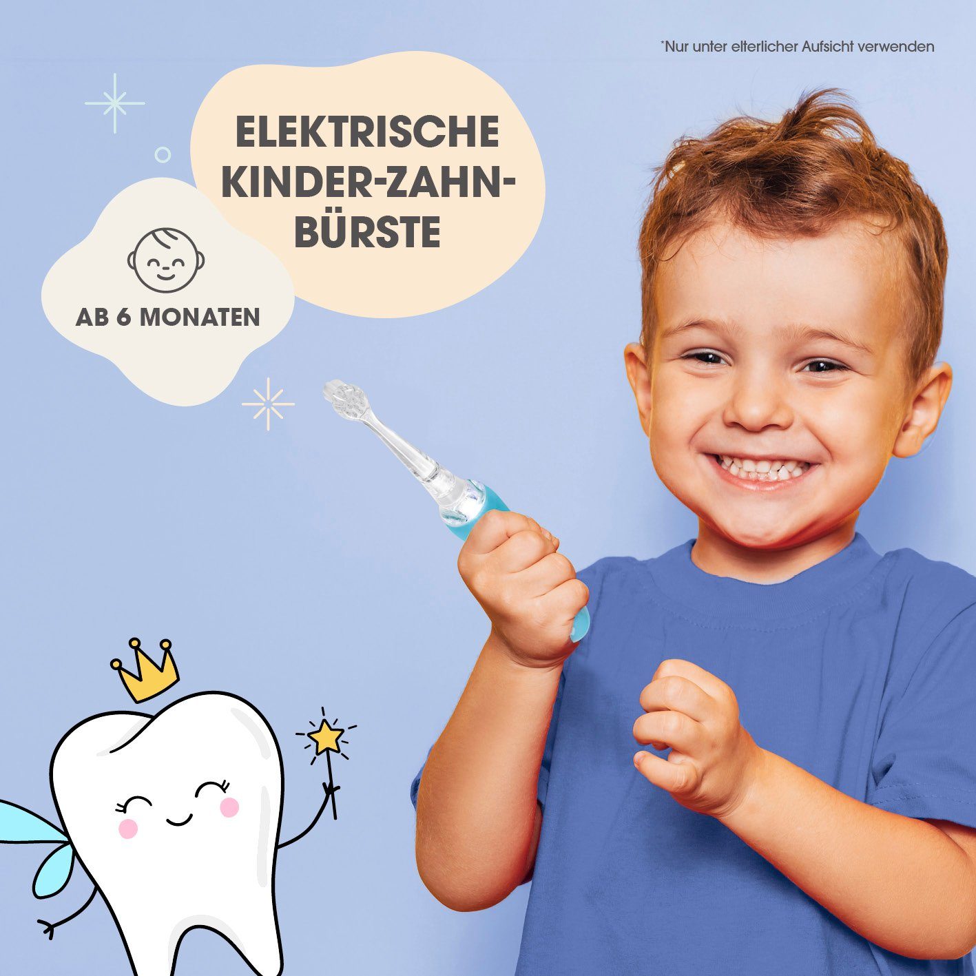 VITALmaxx Elektrische Zahnbürste ab 6 Monate Rosa