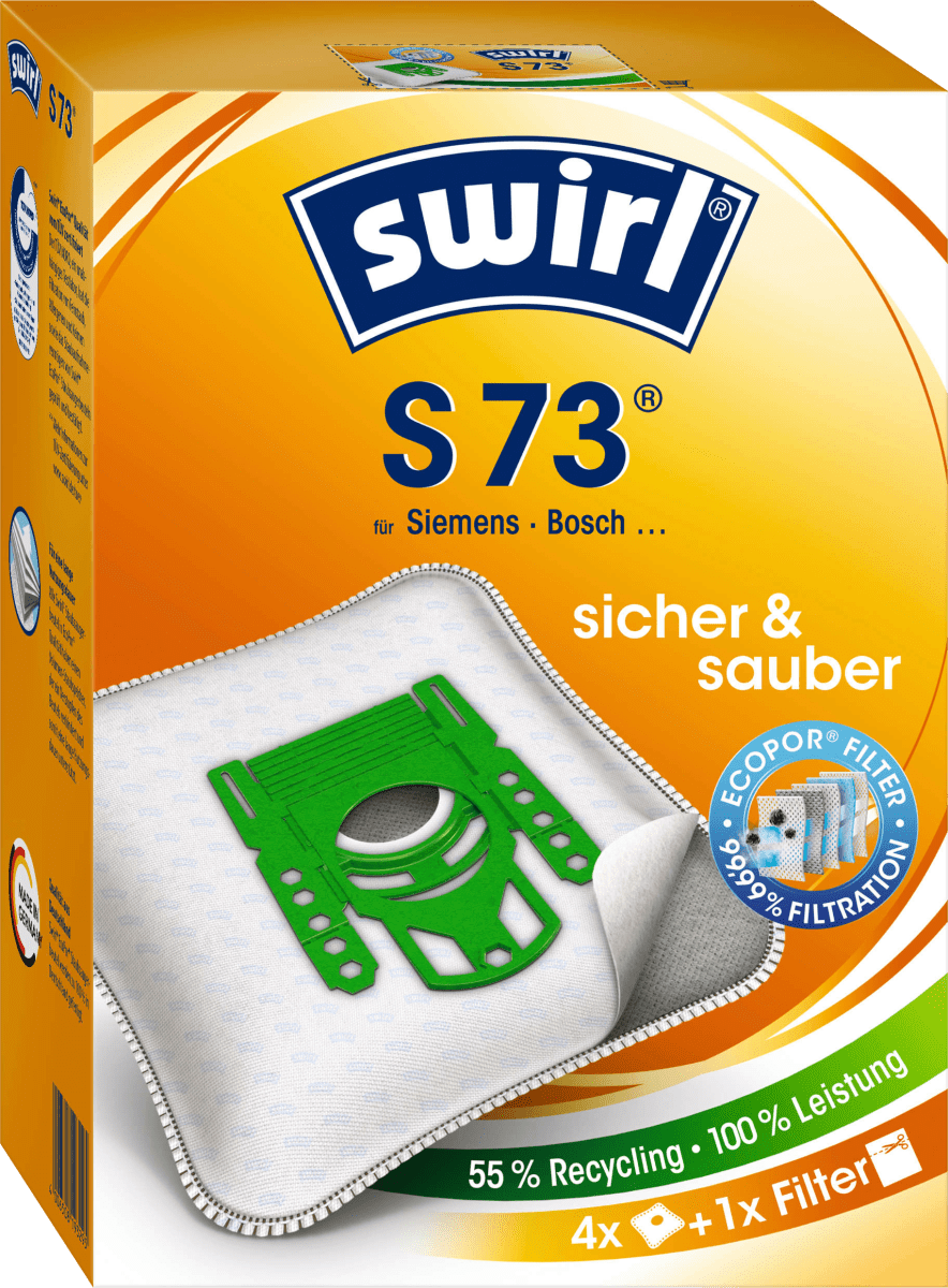 Staubsaugerbeutel S73 AirSpace, 4 St