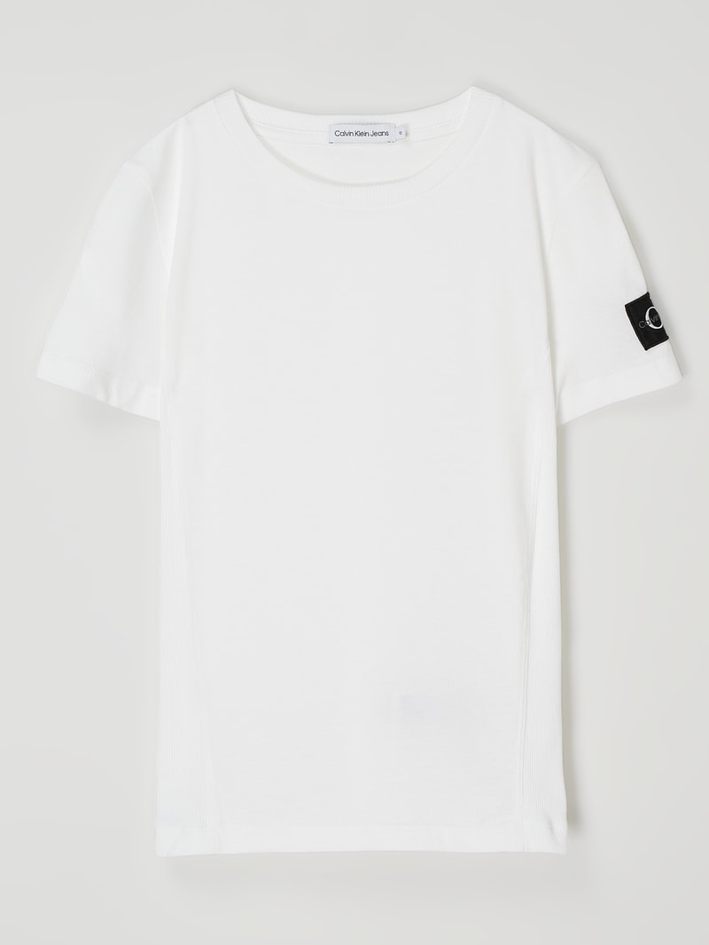 T-Shirt aus Baumwolle in weiß