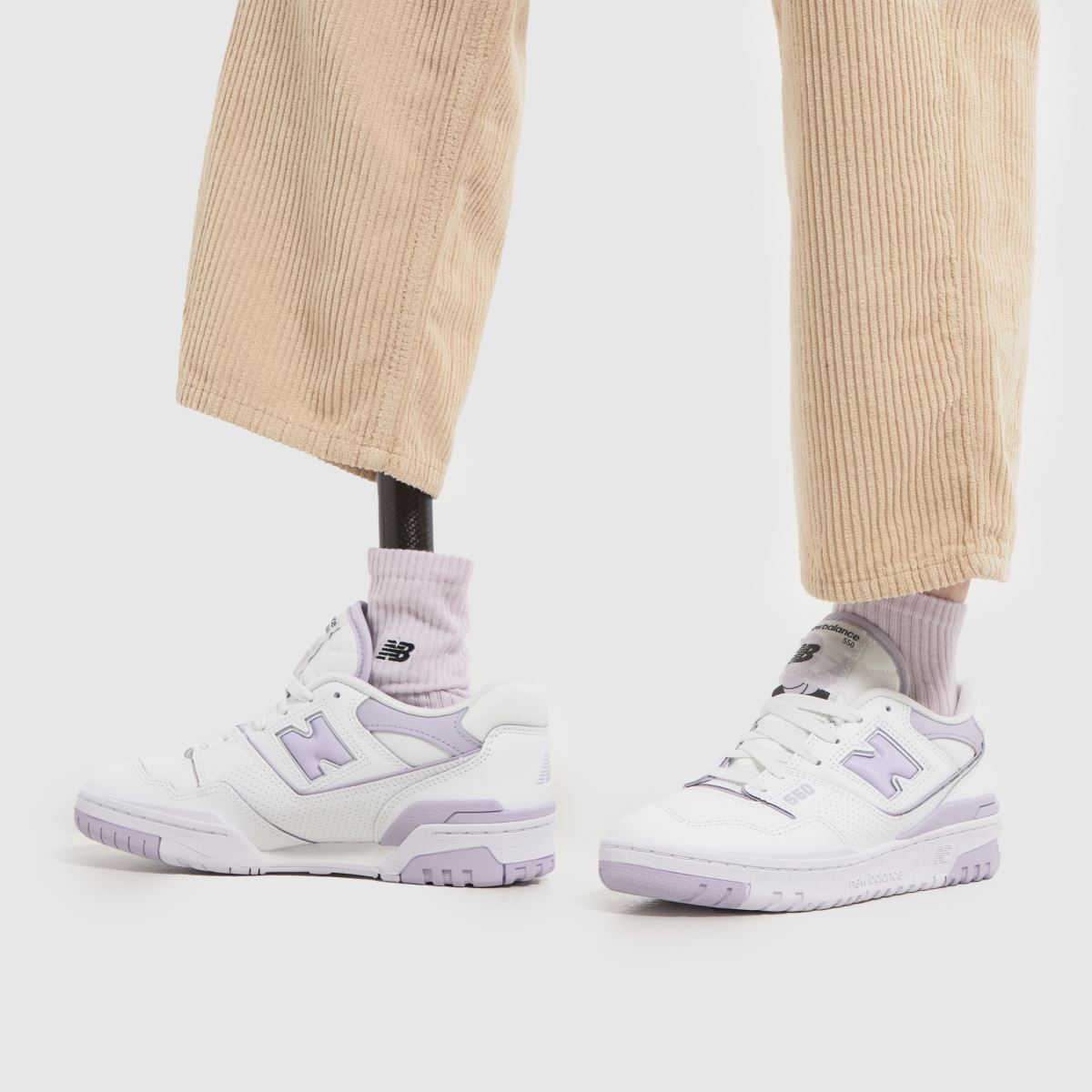 New Balance BB550 cipők lila színben
