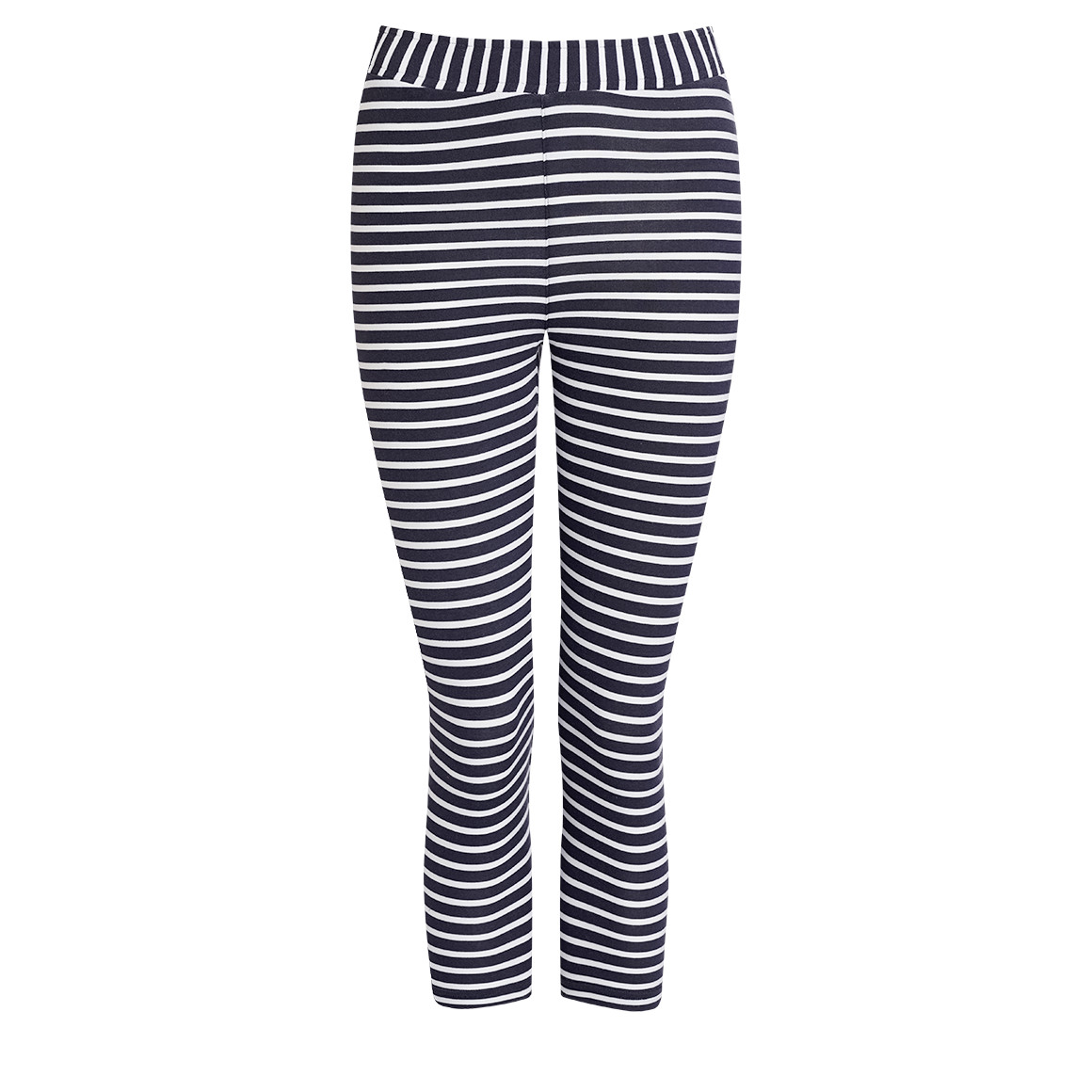 Damen 34-Schlafhose mit Streifen
