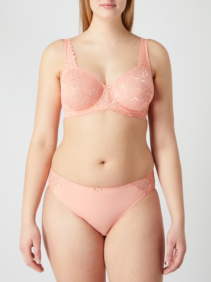 PLUS SIZE Bügel-BH aus Spitze Modell 'Valencia' in apricot