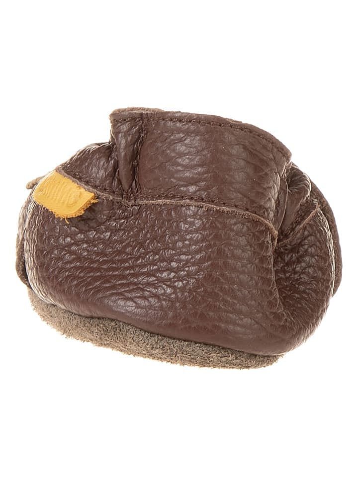 lamino Leder-Krabbelschuhe in Braun günstig kaufen 22/23