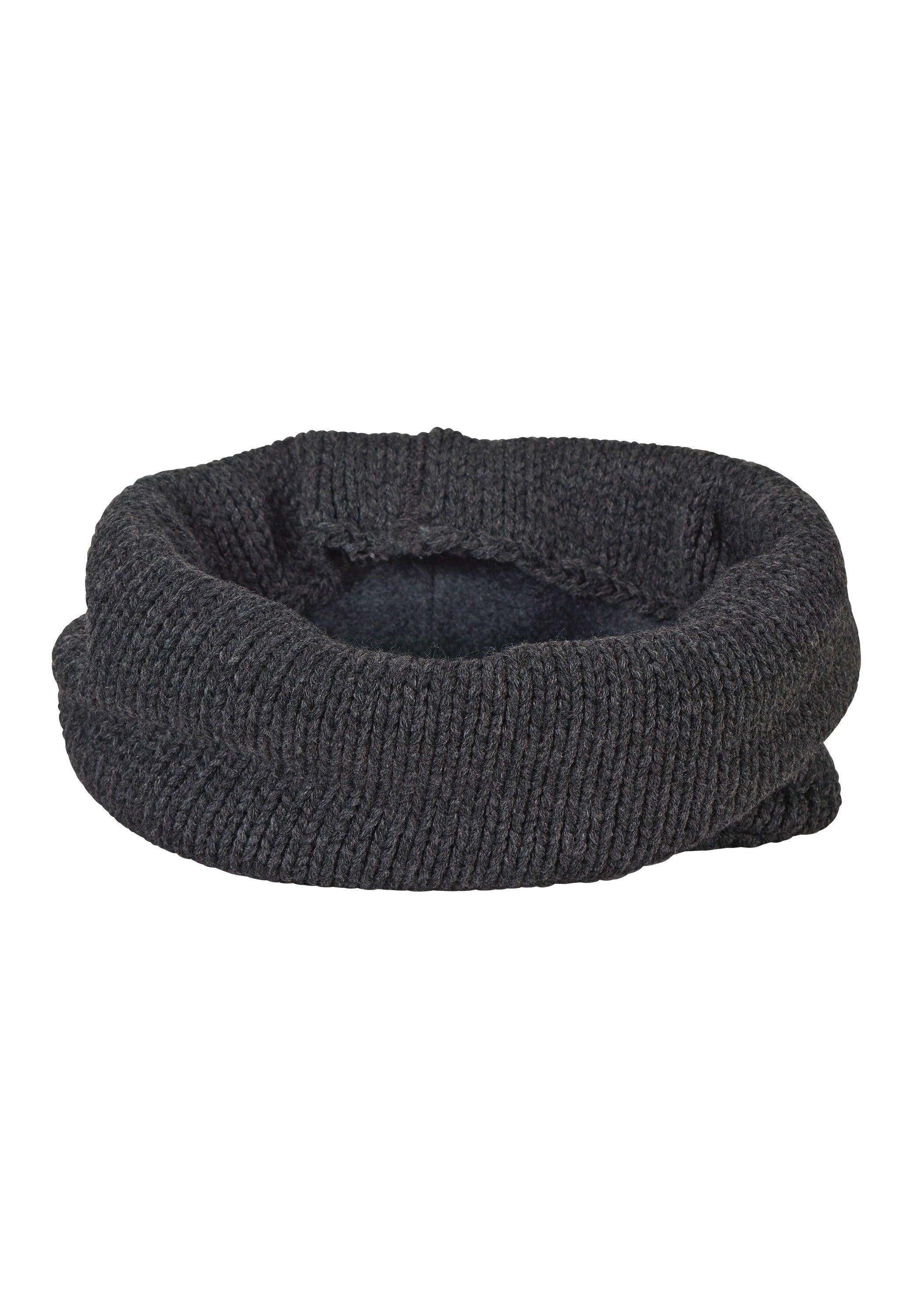 Strick-Schlupfschal glatt, mit Microfleece Futter