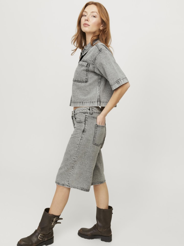 JJXX Jeans-Shorts in Light Grey Denim günstig kaufen