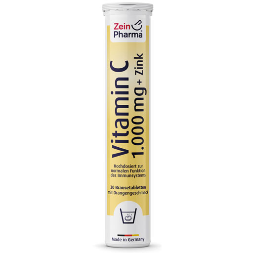 VITAMIN C 1000 mg Zink Brausetabletten  20 St  Brausetabletten