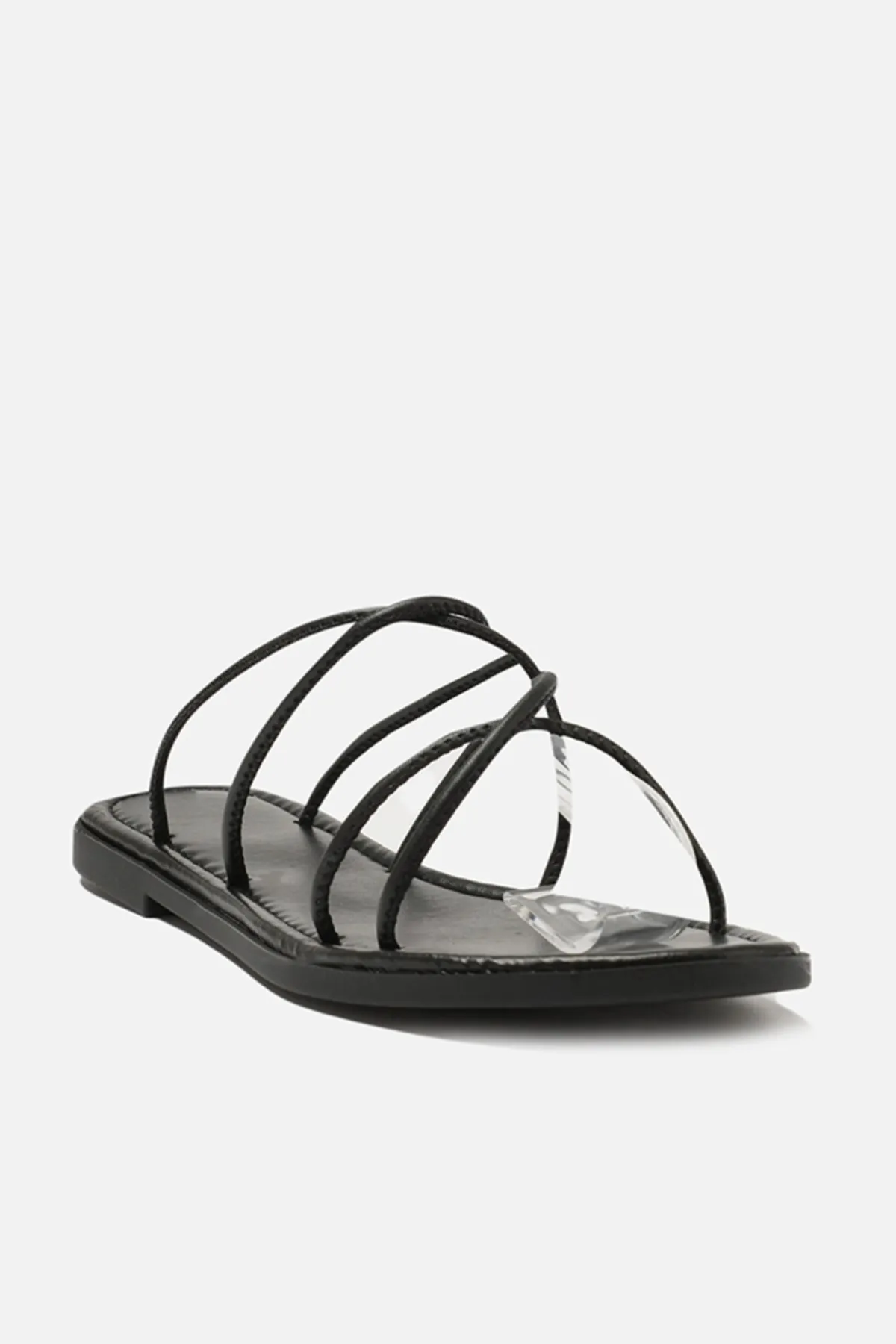 TRENDYOL SHOES  Sandalette - Schwarz - Flacher Absatz