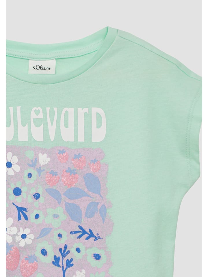 s.Oliver T-Shirt kurzarm in Türkis günstig kaufen