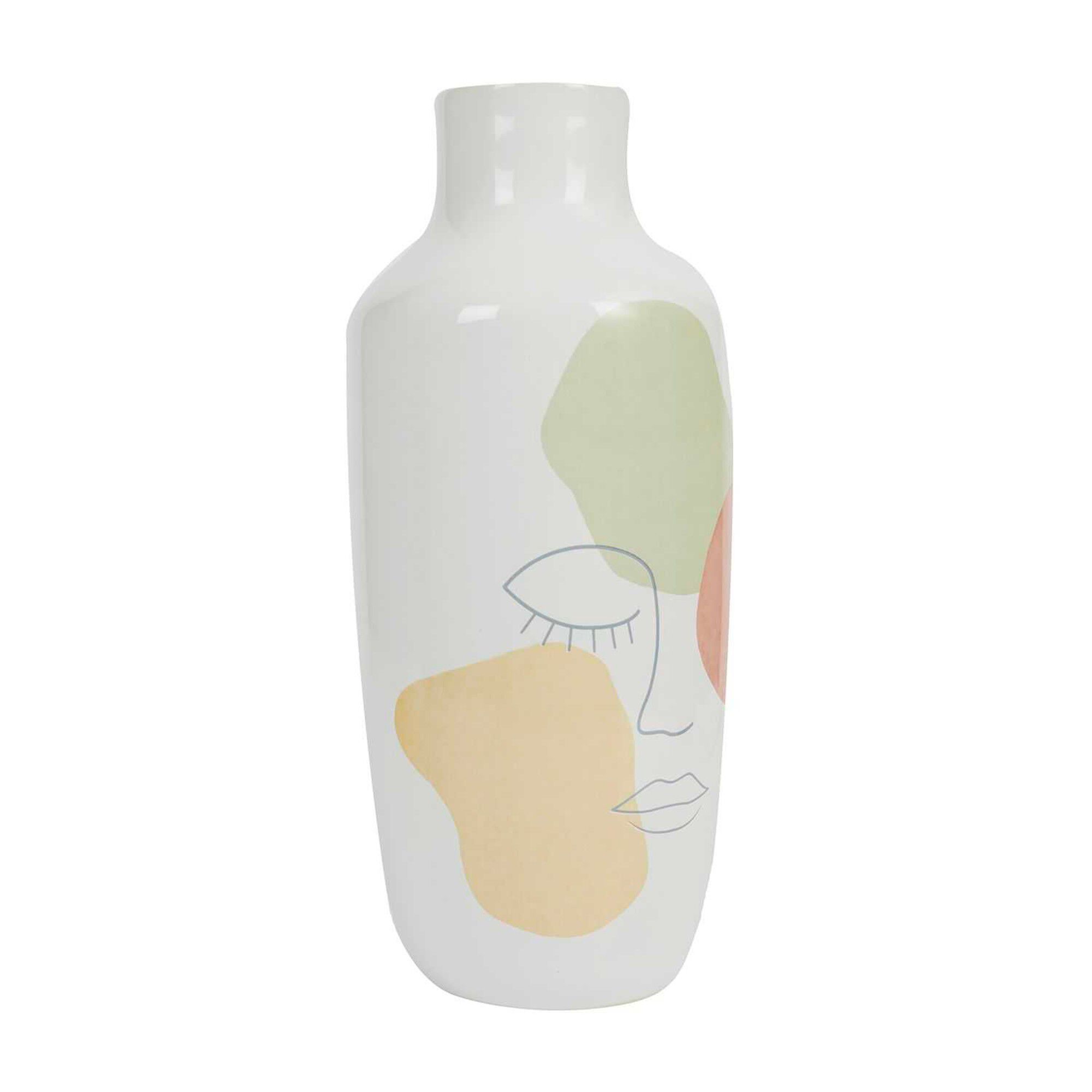 Vase céramique, dessin visage