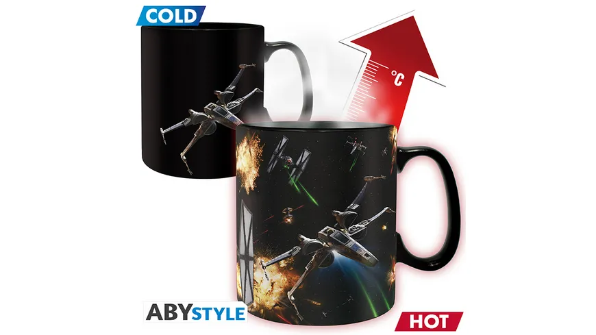 Star Wars Spacebattle Thermoeffekttasse