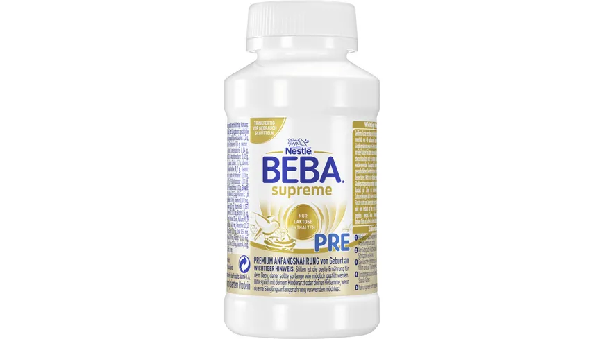 NESTLE BEBA SUPREME PRE Säuglingsanfangsnahrung von Geburt an 200 ml