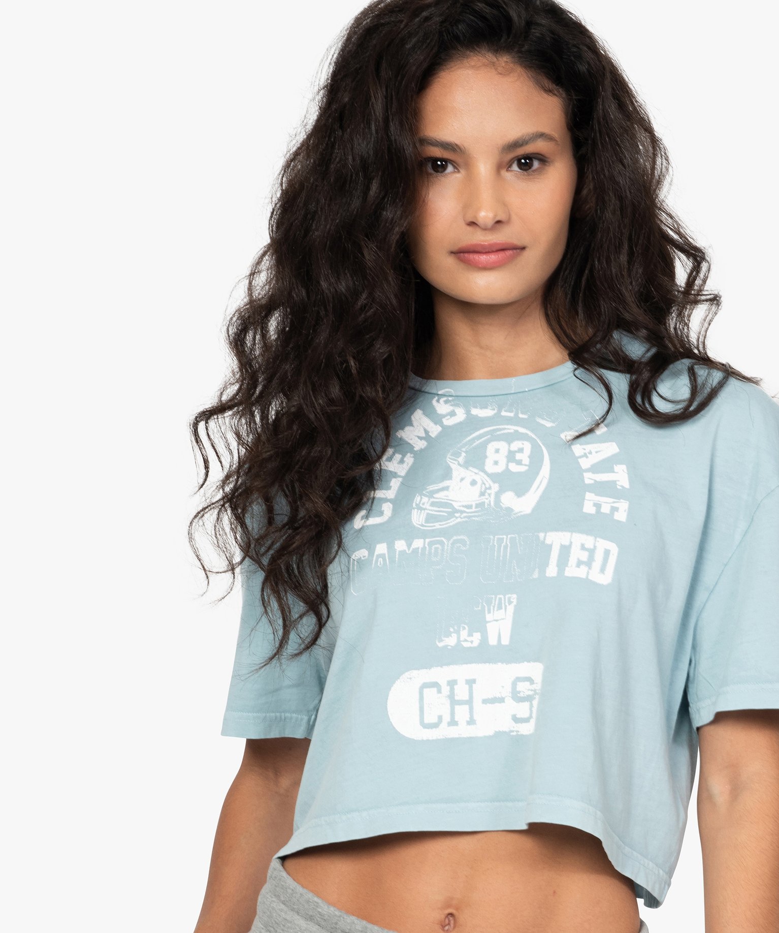 Tee-shirt femme crop-top style vintage - Camps | GEMO