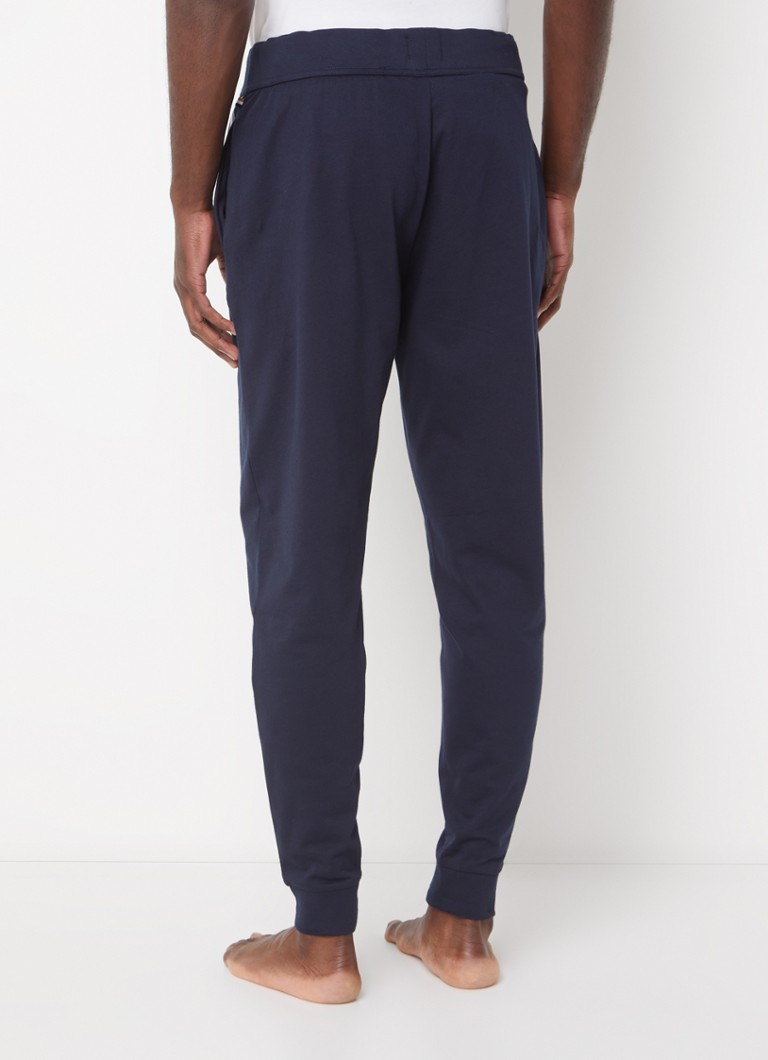 Pantaloni de trening slim fit originali HUGO BOSS cu logo
