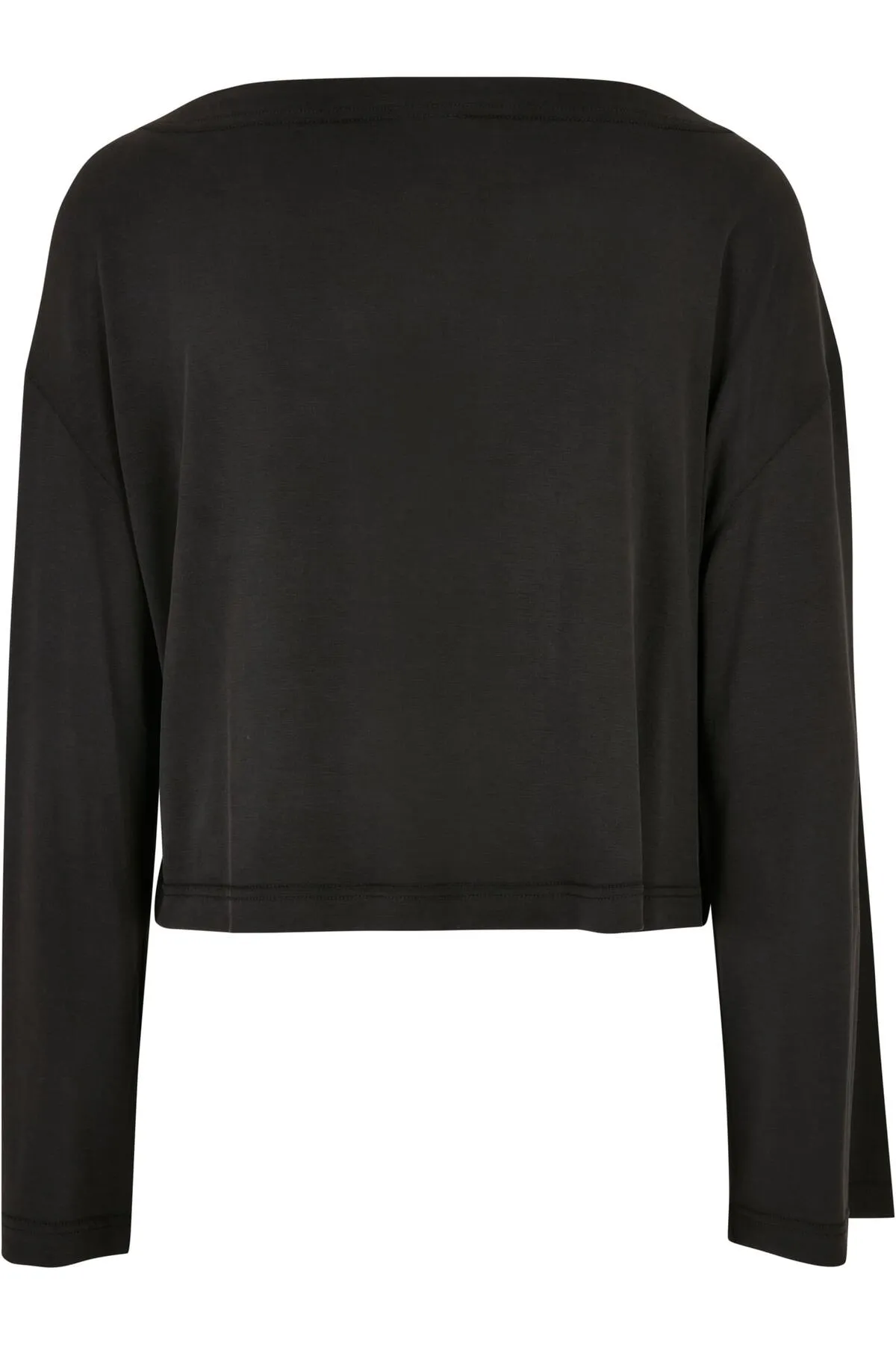 Urban Classics  Damen Ladies Short Modal Bateau Neckline Longsleeve