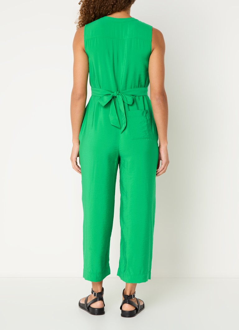 Whistles Josie loose fit jumpsuit with tie belt