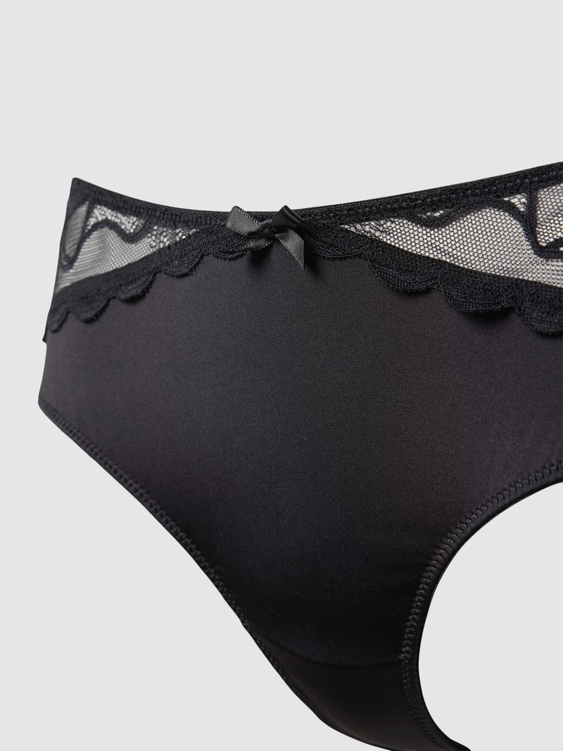 Slip mit Zierschleife Modell 'VITTORIA' in schwarz