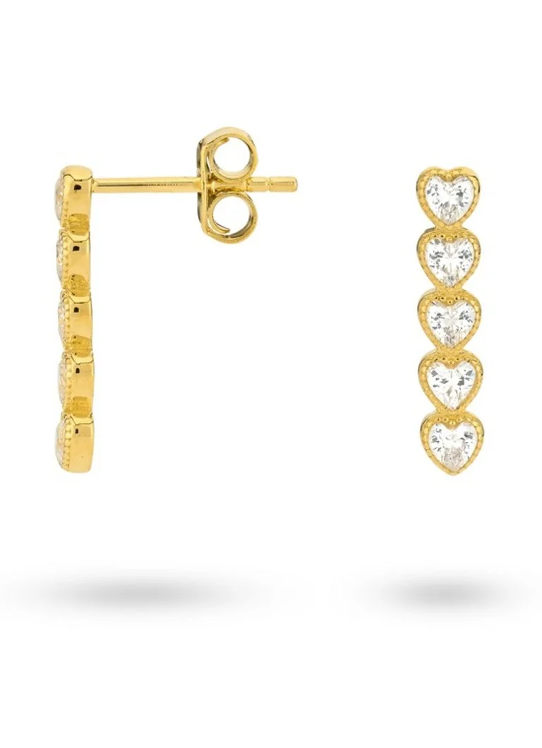 24Kae Gold-plated Ear Studs 42498Y